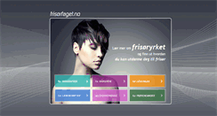 Desktop Screenshot of frisorfaget.no
