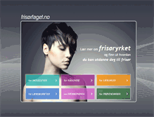 Tablet Screenshot of frisorfaget.no
